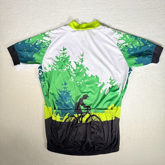Cycling JERSEY Shirt Unisex Polyester BIKE Bicycle Pockets XL Aerodynamic Fit - Picture 2 of 5